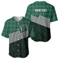Rainbow Warriors Hawaii Personalized Palaka Baseball Jersey LT7 - Polynesian Pride