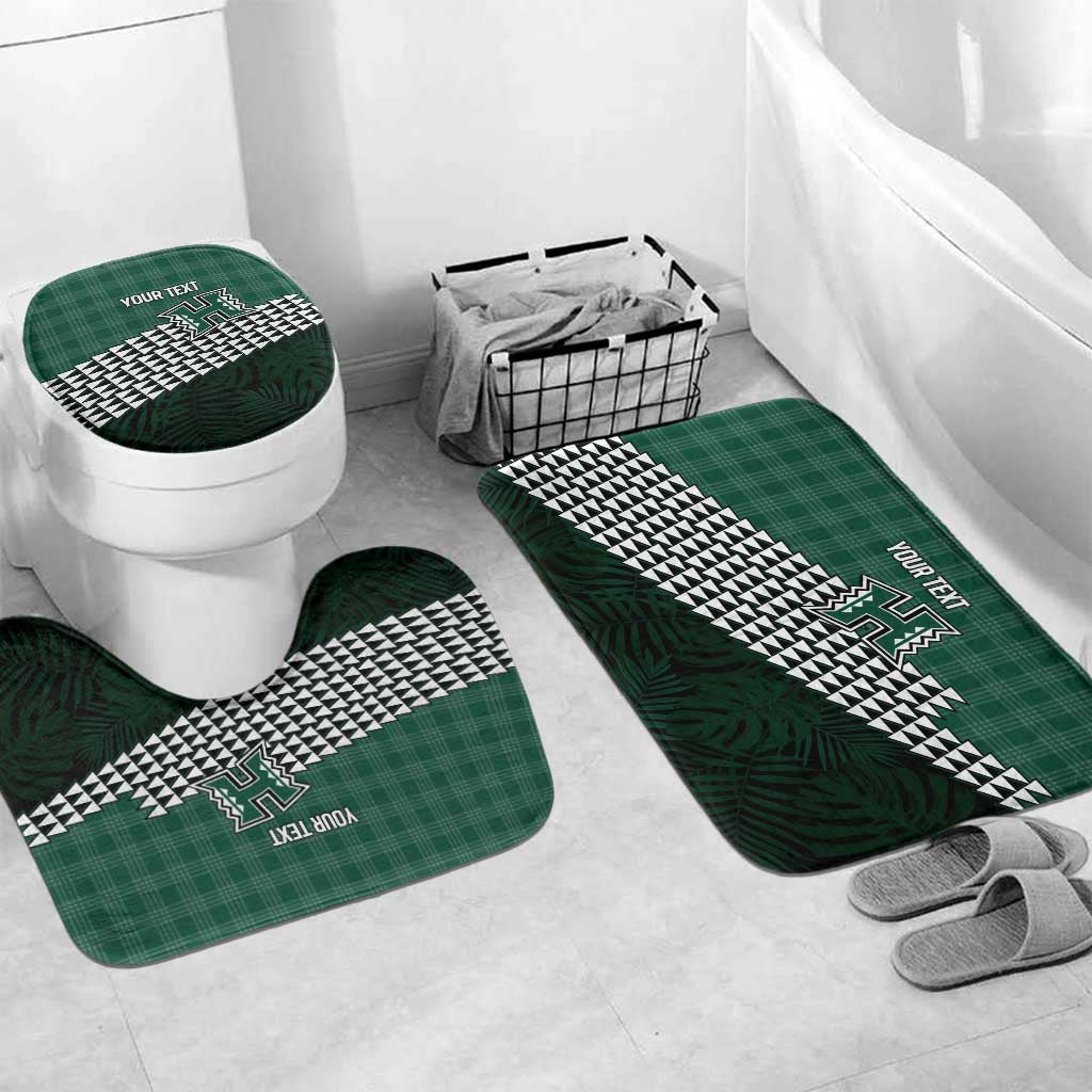 Rainbow Warriors Hawaii Personalized Palaka Bathroom Set - Polynesian Pride