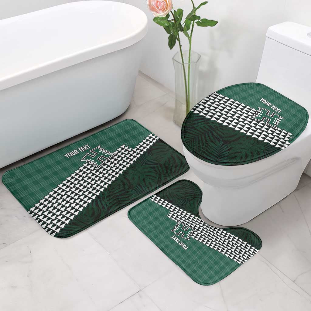 Rainbow Warriors Hawaii Personalized Palaka Bathroom Set - Polynesian Pride