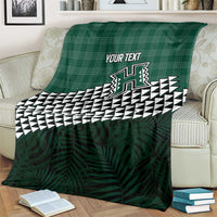 Rainbow Warriors Hawaii Personalized Palaka Blanket - Polynesian Pride