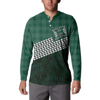 Rainbow Warriors Hawaii Personalized Palaka Button Sweatshirt LT7 - Polynesian Pride
