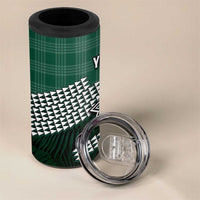 Rainbow Warriors Hawaii Personalized Palaka 4 in 1 Can Cooler Tumbler - Polynesian Pride