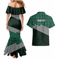 Rainbow Warriors Hawaii Personalized Palaka Couples Matching Mermaid Dress and Hawaiian Shirt LT7 - Polynesian Pride