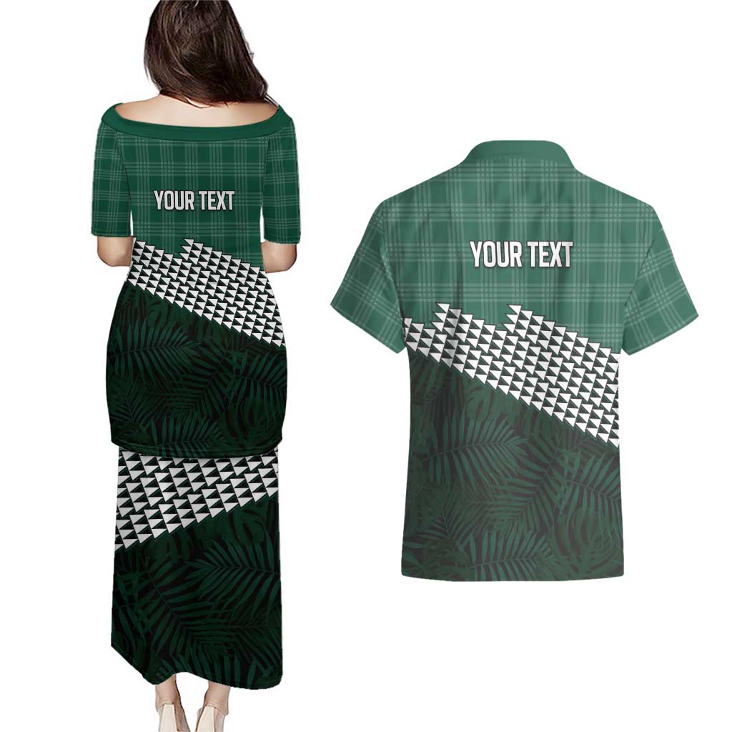 Rainbow Warriors Hawaii Personalized Palaka Couples Matching Puletasi and Hawaiian Shirt LT7 - Polynesian Pride