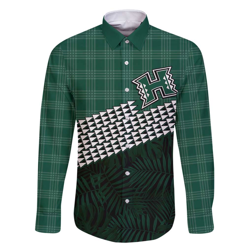 Rainbow Warriors Hawaii Personalized Palaka Family Matching Off Shoulder Maxi Dress and Hawaiian Shirt - Polynesian Pride