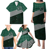 Rainbow Warriors Hawaii Personalized Palaka Family Matching Puletasi and Hawaiian Shirt LT7 - Polynesian Pride