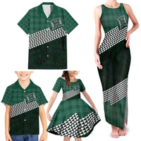 Rainbow Warriors Hawaii Personalized Palaka Family Matching Tank Maxi Dress and Hawaiian Shirt - Polynesian Pride