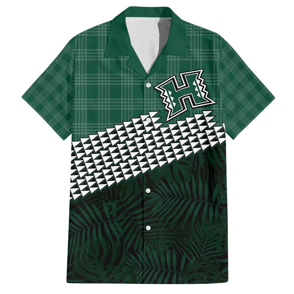 Rainbow Warriors Hawaii Personalized Palaka Family Matching Tank Maxi Dress and Hawaiian Shirt - Polynesian Pride