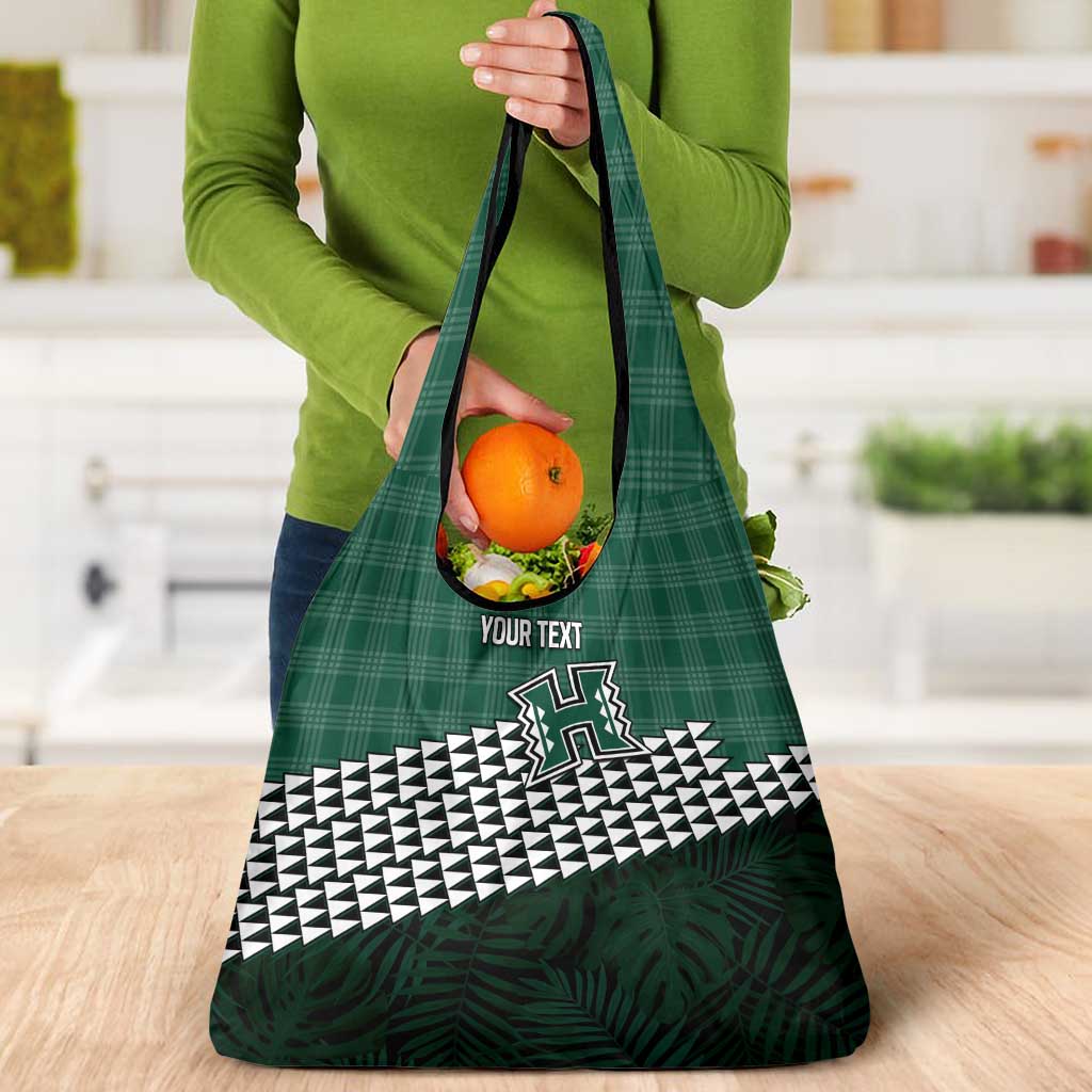 Rainbow Warriors Hawaii Personalized Palaka Grocery Bag - Polynesian Pride