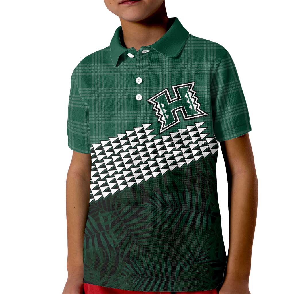 Rainbow Warriors Hawaii Personalized Palaka Kid Polo Shirt - Polynesian Pride