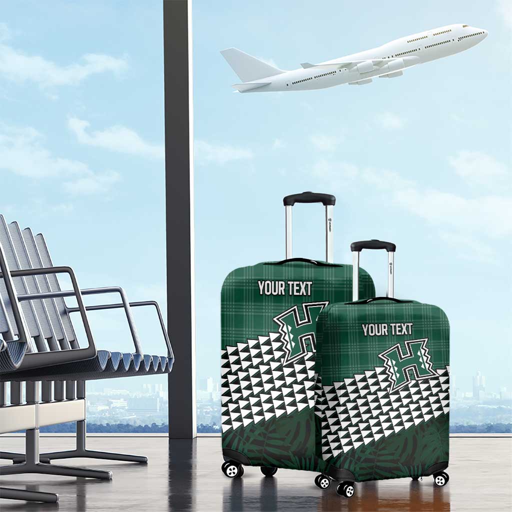 Rainbow Warriors Hawaii Personalized Palaka Luggage Cover - Polynesian Pride