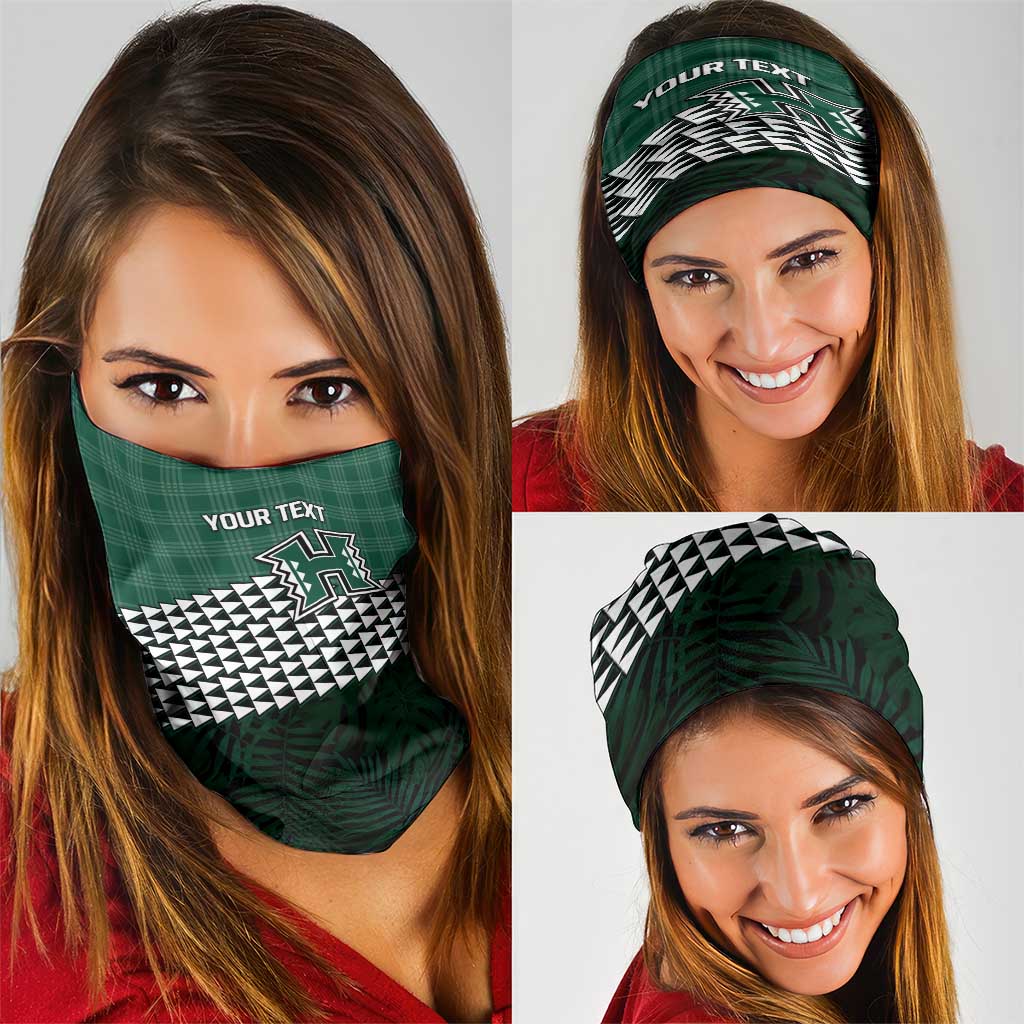 Rainbow Warriors Hawaii Personalized Palaka Neck Gaiter LT7 - Polynesian Pride