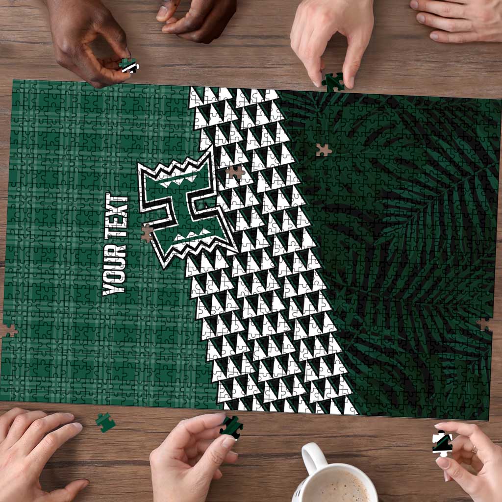 Rainbow Warriors Hawaii Personalized Palaka Puzzle LT7 - Polynesian Pride