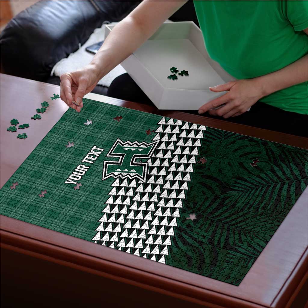 Rainbow Warriors Hawaii Personalized Palaka Puzzle LT7 - Polynesian Pride