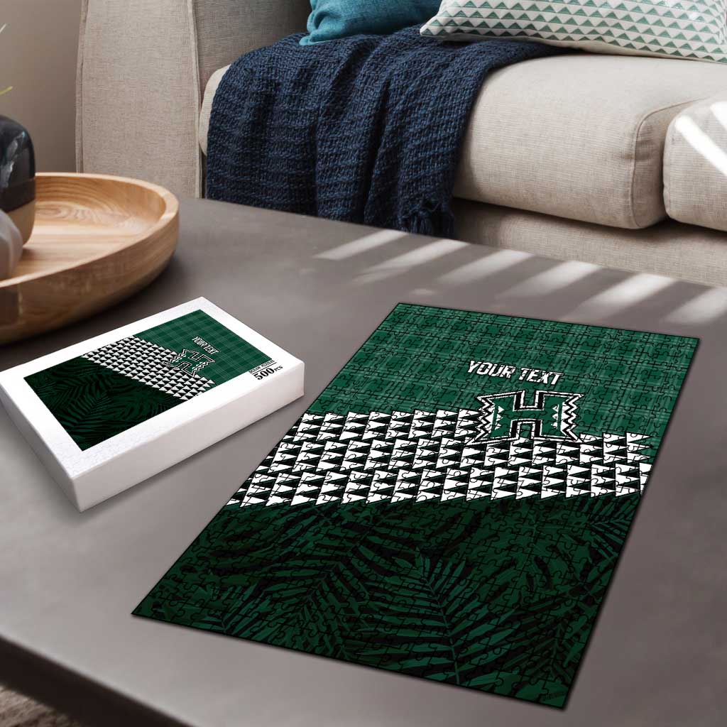 Rainbow Warriors Hawaii Personalized Palaka Puzzle LT7 - Polynesian Pride