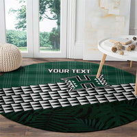 Rainbow Warriors Hawaii Personalized Palaka Round Carpet - Polynesian Pride