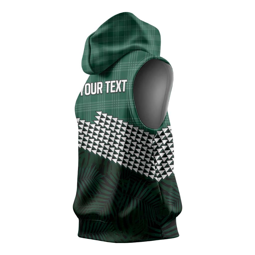 Rainbow Warriors Hawaii Personalized Palaka Sleeveless Hoodie LT7 - Polynesian Pride