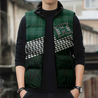 Rainbow Warriors Hawaii Personalized Palaka Sleeveless Puffer Jacket LT7 - Polynesian Pride
