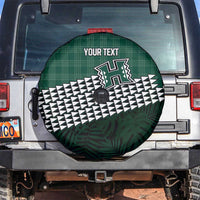 Rainbow Warriors Hawaii Personalized Palaka Spare Tire Cover - Polynesian Pride