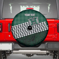 Rainbow Warriors Hawaii Personalized Palaka Spare Tire Cover - Polynesian Pride