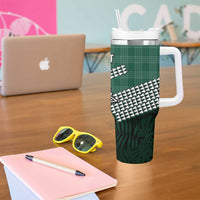 Rainbow Warriors Hawaii Personalized Palaka Tumbler With Handle - Polynesian Pride