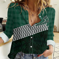 Rainbow Warriors Hawaii Personalized Palaka Women Casual Shirt - Polynesian Pride