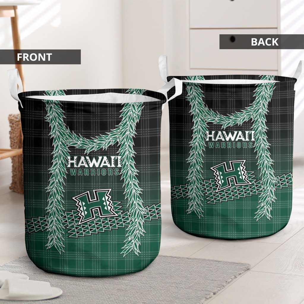 Rainbow Warriors Hawaii Palaka Laundry Basket Maile Lei LT7 - Polynesian Pride