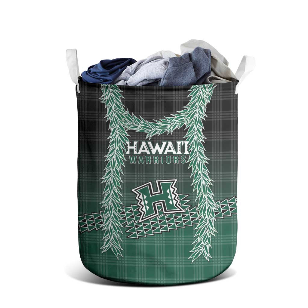 Rainbow Warriors Hawaii Palaka Laundry Basket Maile Lei LT7 - Polynesian Pride
