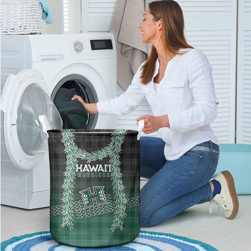 Rainbow Warriors Hawaii Palaka Laundry Basket Maile Lei LT7 - Polynesian Pride