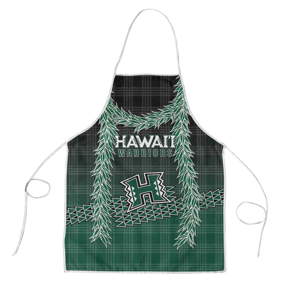 Rainbow Warriors Hawaii Palaka Apron Maile Lei LT7 Dark Green - Polynesian Pride