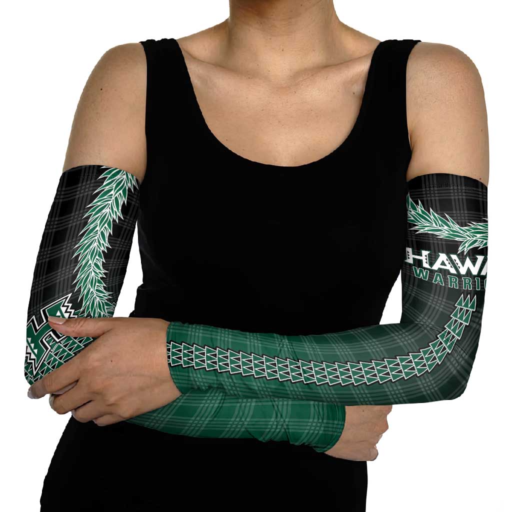 Rainbow Warriors Hawaii Palaka Arm Sleeves Maile Lei LT7 - Polynesian Pride