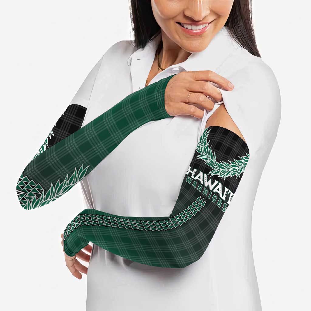 Rainbow Warriors Hawaii Palaka Arm Sleeves Maile Lei LT7 - Polynesian Pride
