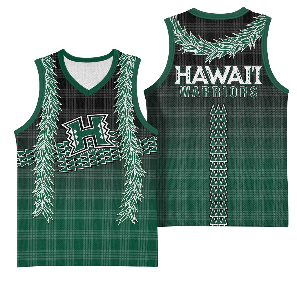 Rainbow Warriors Hawaii Palaka Basketball Jersey Maile Lei LT7 - Polynesian Pride