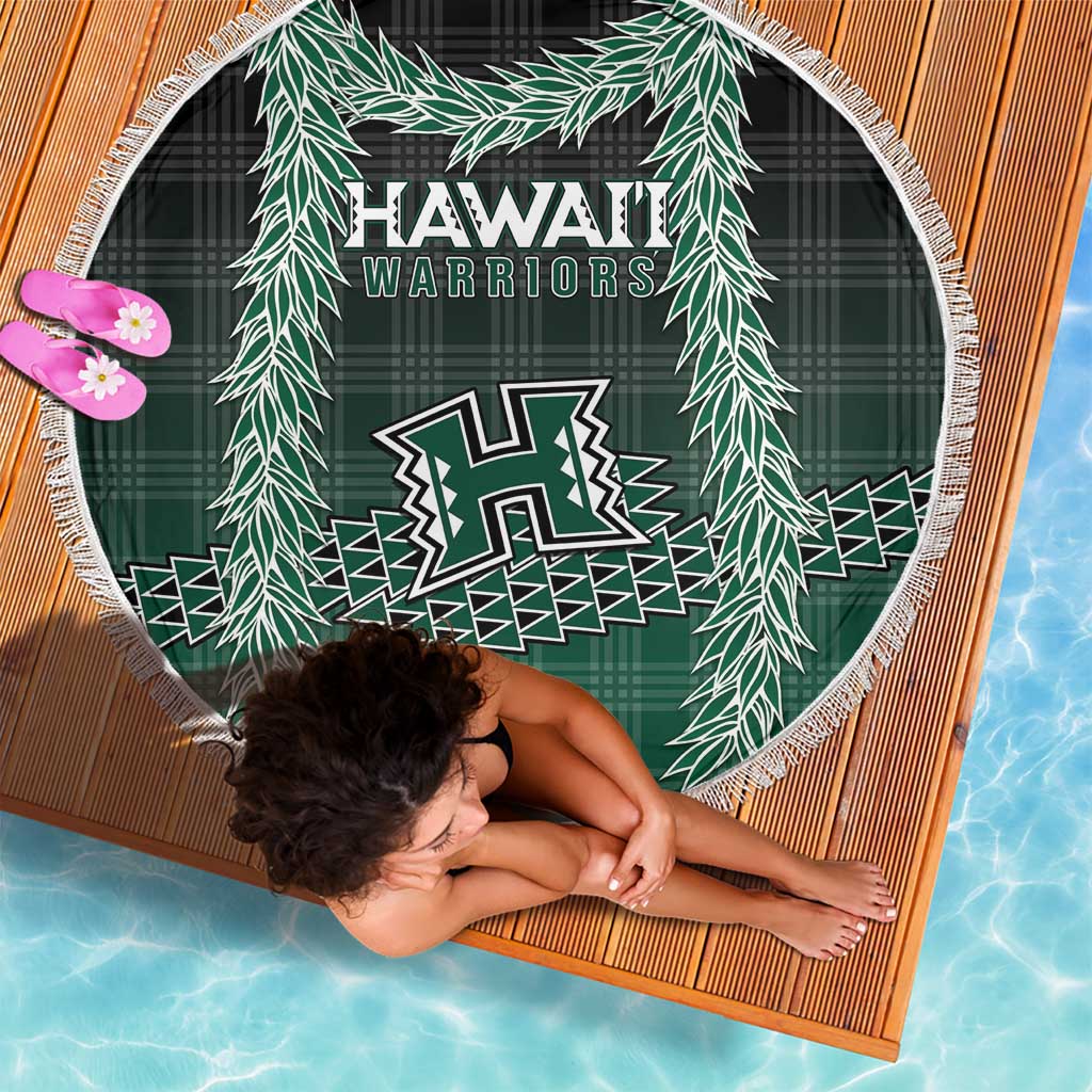 Rainbow Warriors Hawaii Palaka Beach Blanket Maile Lei - Polynesian Pride