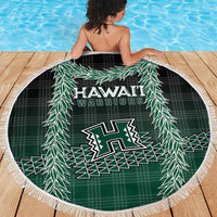 Rainbow Warriors Hawaii Palaka Beach Blanket Maile Lei - Polynesian Pride