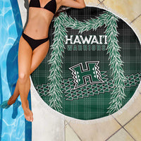 Rainbow Warriors Hawaii Palaka Beach Blanket Maile Lei - Polynesian Pride