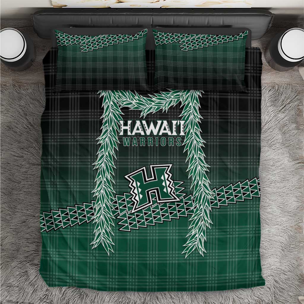 Rainbow Warriors Hawaii Palaka Bedding Set Maile Lei - Polynesian Pride