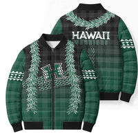 Rainbow Warriors Hawaii Palaka Bomber Puffer Jacket Maile Lei LT7 - Polynesian Pride