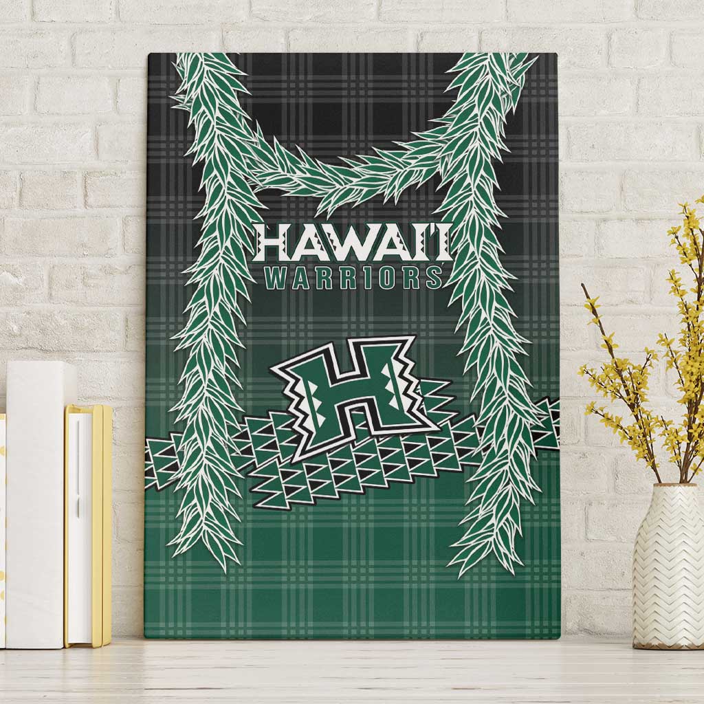 Rainbow Warriors Hawaii Palaka Canvas Wall Art Maile Lei LT7 Without Frame Dark Green - Polynesian Pride