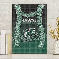 Rainbow Warriors Hawaii Palaka Canvas Wall Art Maile Lei LT7 Without Frame Dark Green - Polynesian Pride