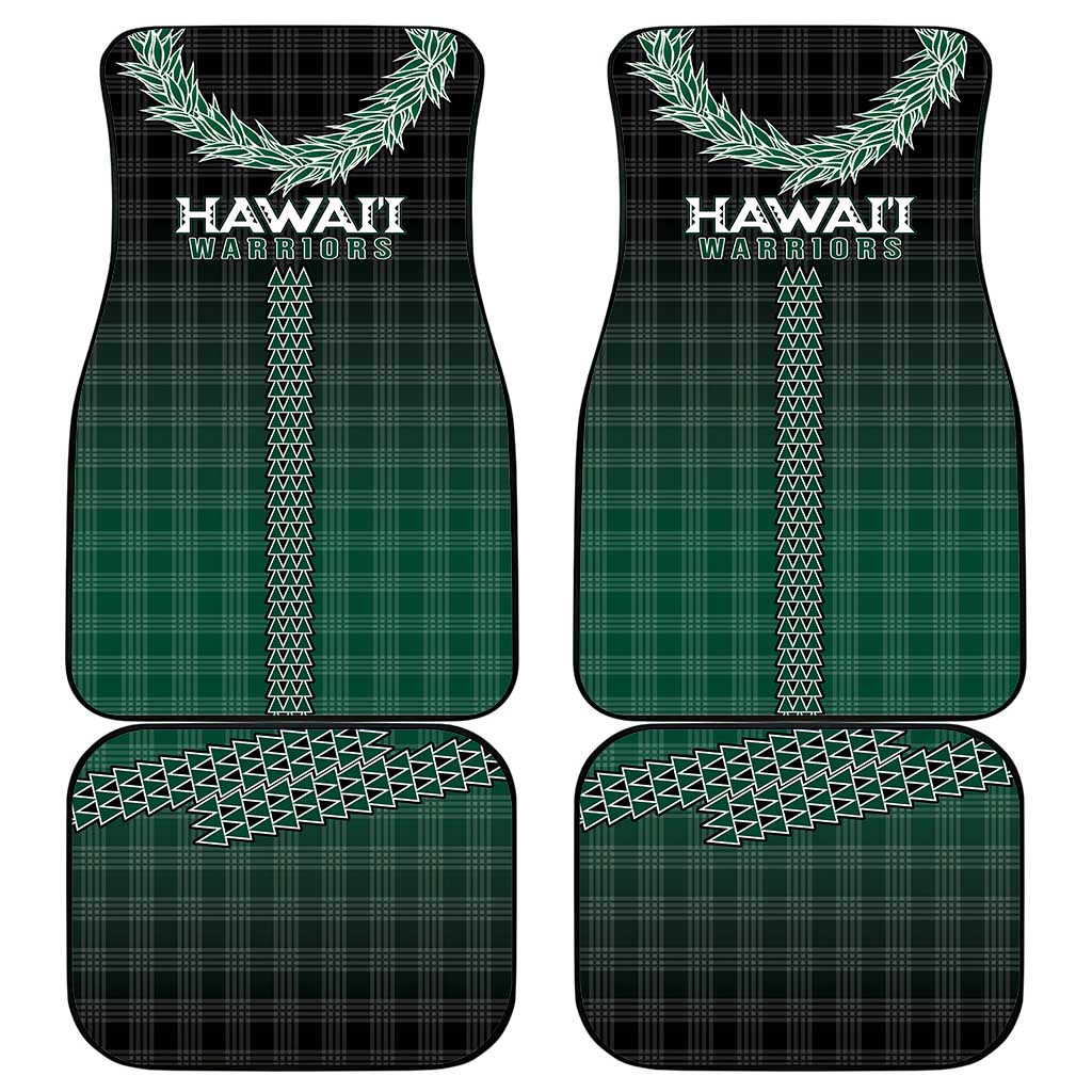 Rainbow Warriors Hawaii Palaka Car Mats Maile Lei - Polynesian Pride