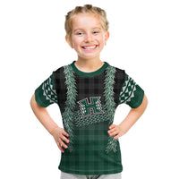 Rainbow Warriors Hawaii Palaka Kid T Shirt Maile Lei LT7 Dark Green - Polynesian Pride