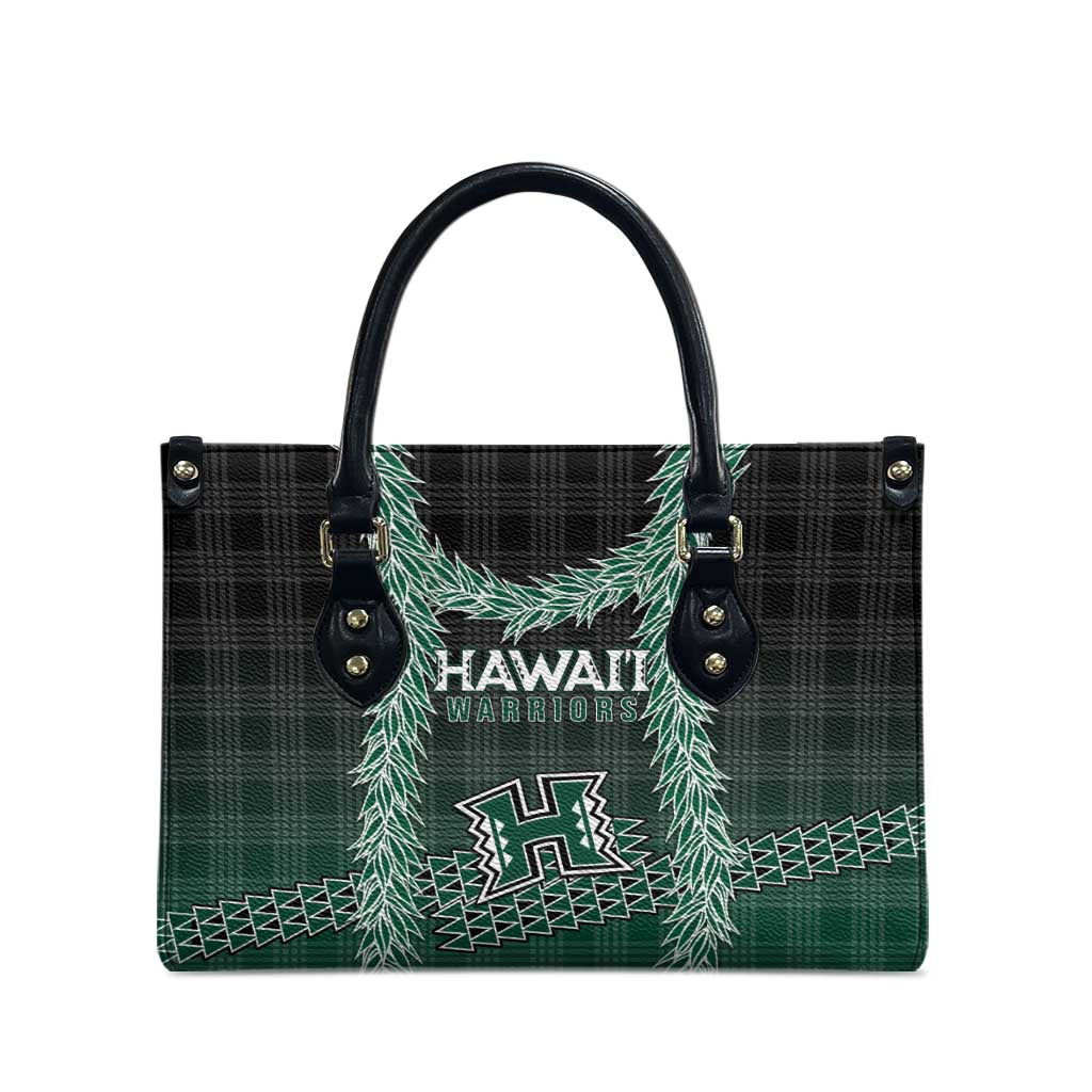 Rainbow Warriors Hawaii Palaka Leather Bag Maile Lei - Polynesian Pride