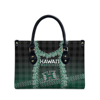 Rainbow Warriors Hawaii Palaka Leather Bag Maile Lei - Polynesian Pride