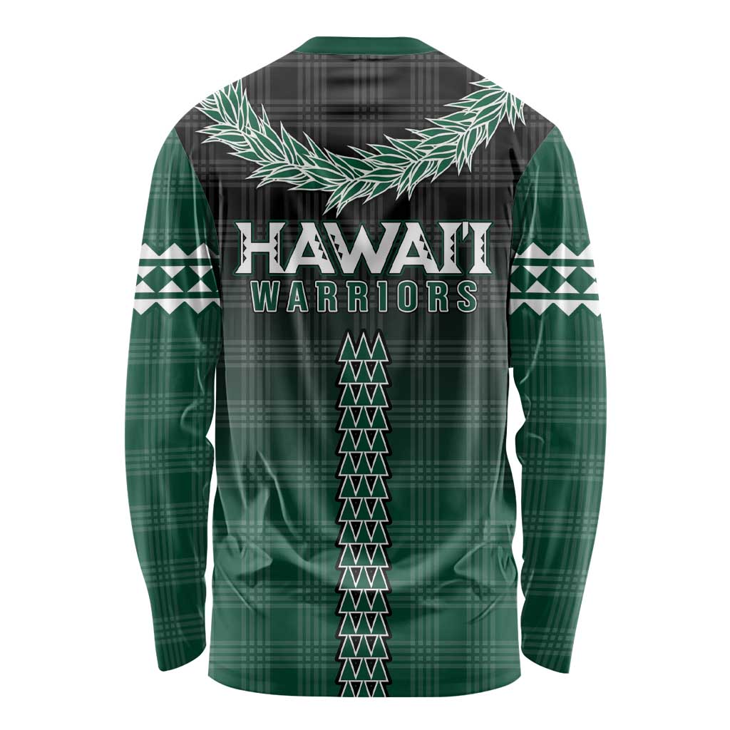 Rainbow Warriors Hawaii Palaka Long Sleeve Shirt Maile Lei LT7 - Polynesian Pride