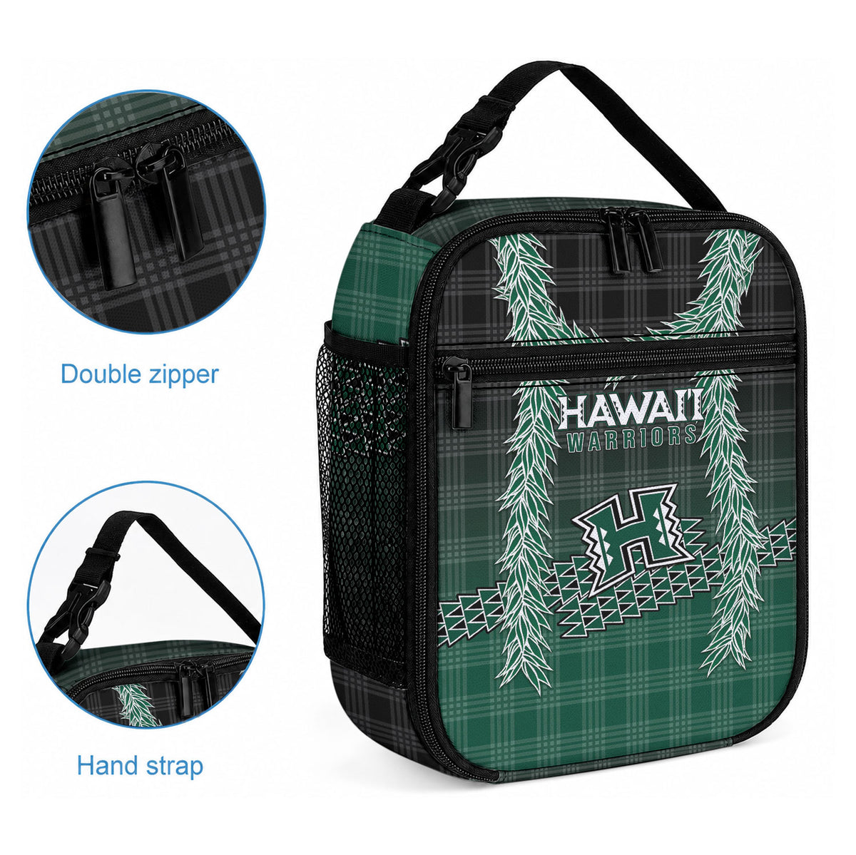 Rainbow Warriors Hawaii Palaka Lunch Bag Maile Lei LT7 - Polynesian Pride