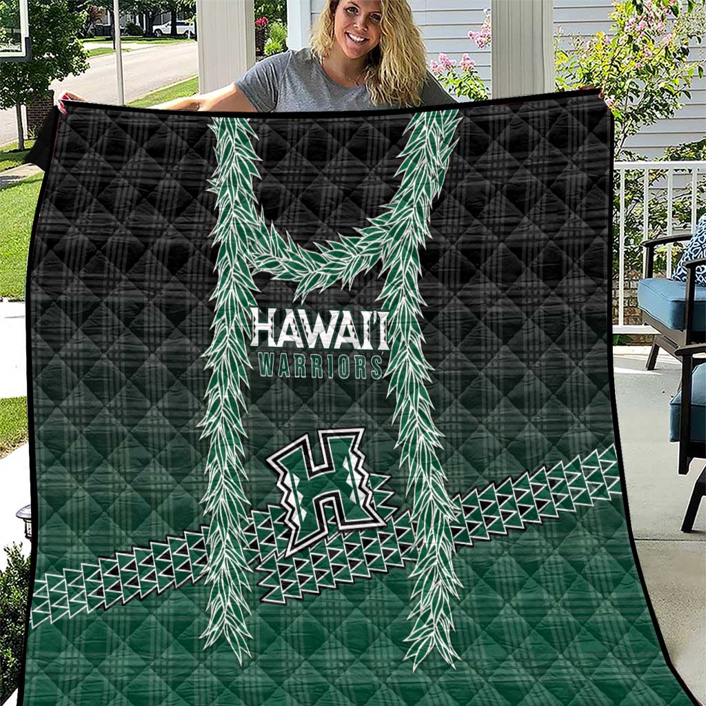 Rainbow Warriors Hawaii Palaka Quilt Maile Lei - Polynesian Pride