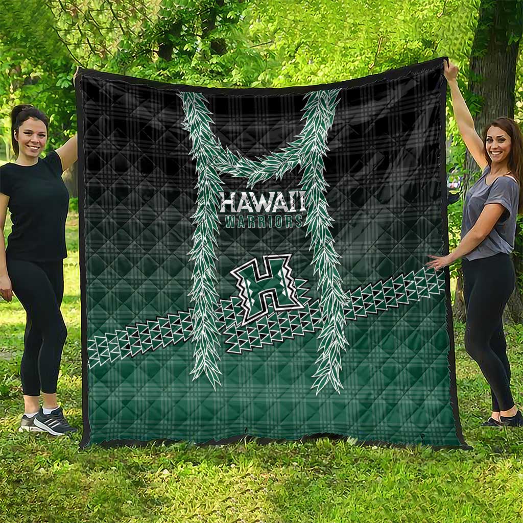 Rainbow Warriors Hawaii Palaka Quilt Maile Lei - Polynesian Pride