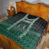 Rainbow Warriors Hawaii Palaka Quilt Maile Lei - Polynesian Pride