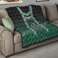 Rainbow Warriors Hawaii Palaka Quilt Maile Lei - Polynesian Pride